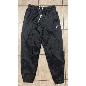 Nike Pants Mens M Black Windrunner Mesh Lined Drawstring Jogger Track Gym